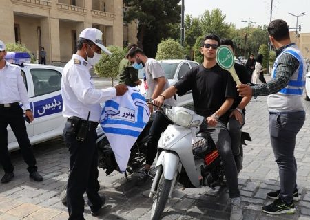 اجراي طرح توقيف موتورسيکلت هاي متخلف و پلاک مخدوش در “مسجدسليمان”