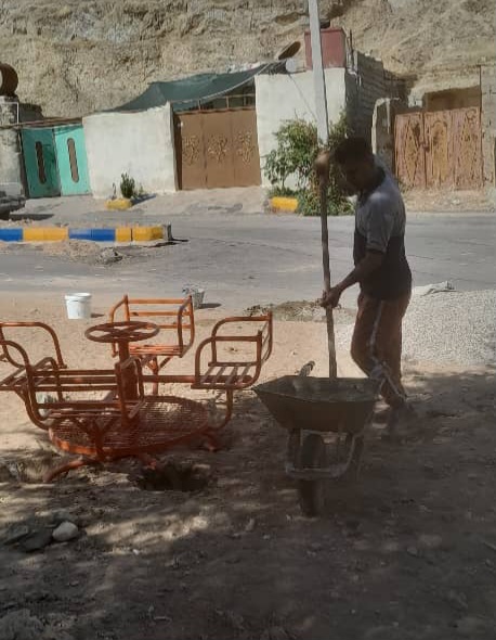 آغاز عملیات احداث بوستان جدید منطقه نورآباد توسط شهرداری مسجدسلیمان