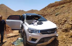 ۶ مصدوم بر اثر واژگونی یک دستگاه خودرو در جاده مسجدسلیمان- گدار