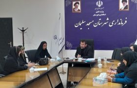برگزاری جلسه مشترک فرماندار مسجدسلیمان با جمعی از بانوان فعال شهرستان